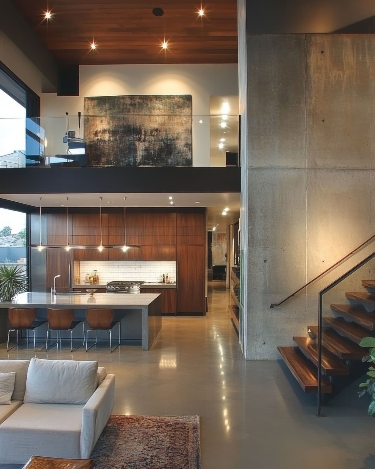 Loft Contemporâneo com Integração Total